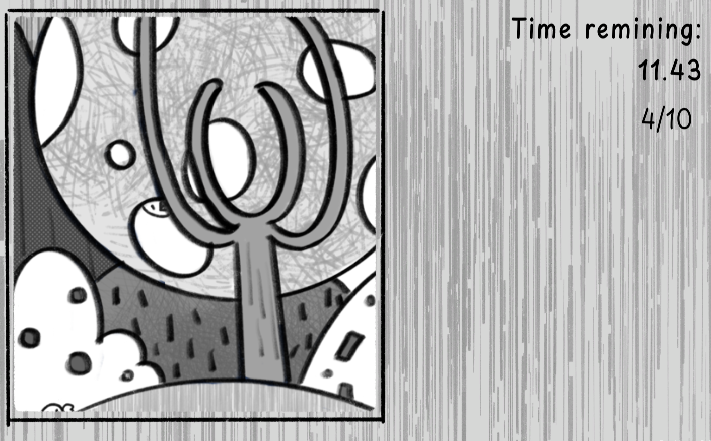 A screenshot of where the game begins